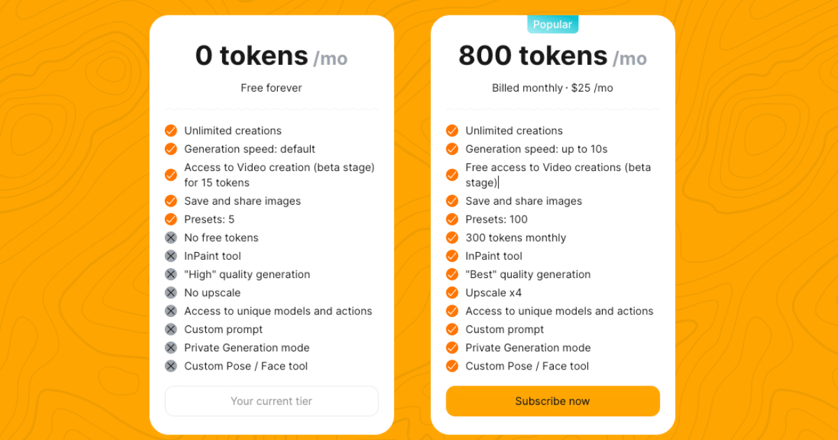 PornX AI Pricing